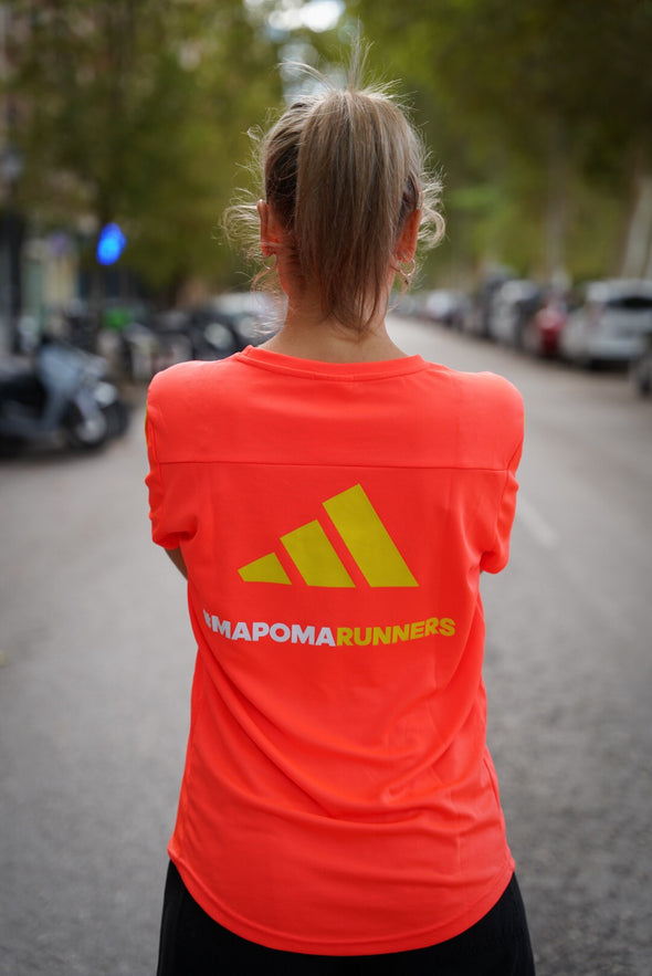 Camiseta adidas MAPOMA RUNNERS naranja/amarilla - Mujer